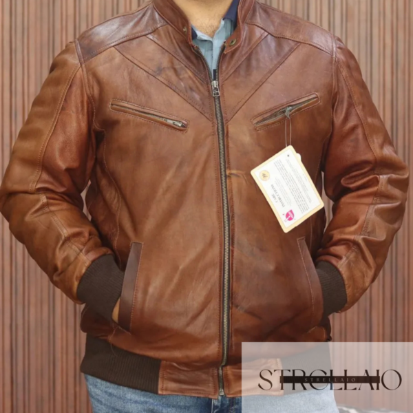 Brown Sheep Leather Jacket